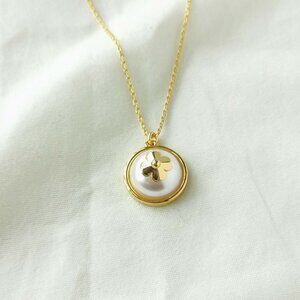 Kate Spade Pearls On Pearls White Gold Necklace